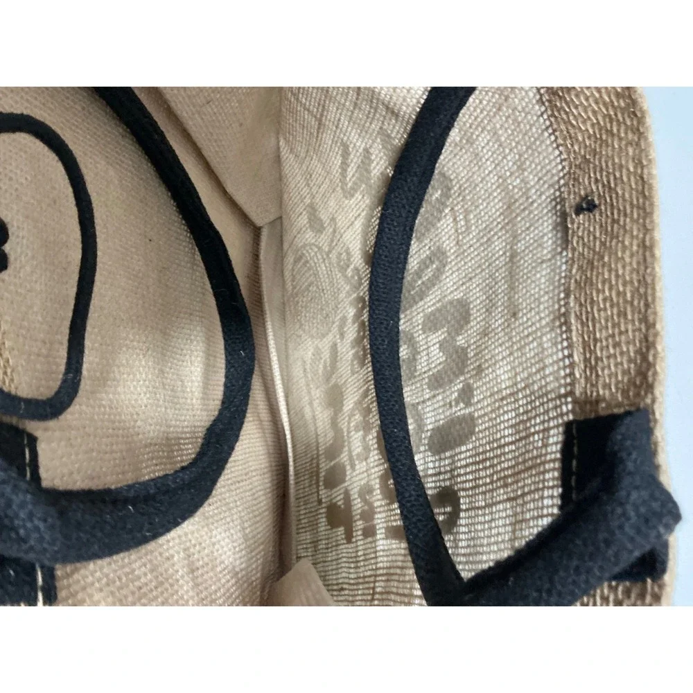 Funny Crochet Jute Burlap Tote Bag Im A Hooker In My Spare Time Yarn Craft Tote